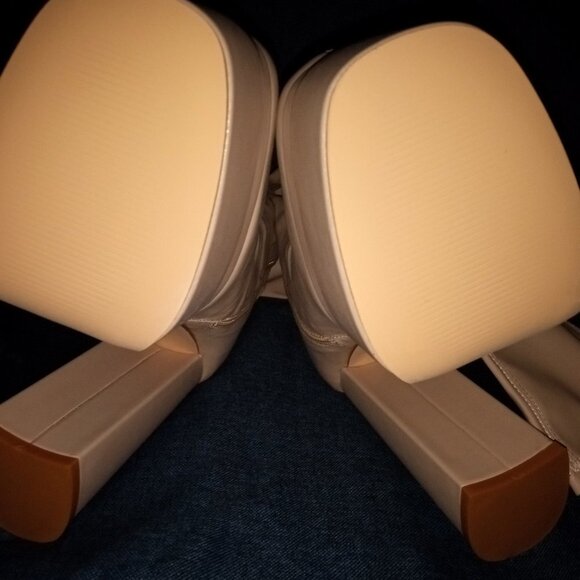 LILIANA  " READY FOR THE WORLD " PLATFORM HEEL BOOTS - Nude (BRAND NEW !!!) - Picture 6 of 7